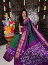 PRKSIDSS4G08NECC07- Ikat silk saree