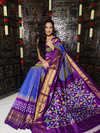 PRKSIDSS4G08NECC08- Ikat silk saree