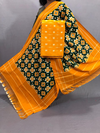 PSSIC2PS4S17ZFCD10- Double Ikat Cotton dupatta & Top