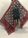 PSSIC2PS4S17ZFCD28- Double Ikat Cotton dupatta & Top