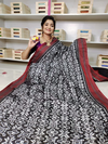 PGMRIDSS4S19BBDC01- Ikat silk saree