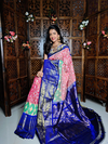 PGMRKBRS4S22FSDC02- Kanchi border Ikat silk saree