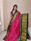 PGMRKBRS4S22FSDC11- Kanchi border Ikat silk saree