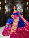 PGMRKBRS4S22FSDC13- Kanchi border Ikat silk saree