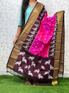 PSDHISDP4S23ZBCD12- Ikat silk dupatta