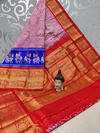 PSVHKBRS4S21FSCD04- Kanchi border Ikat silk saree