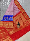 PSVHKBRS4S21FSCD05- Kanchi border Ikat silk saree