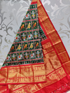 PSVHKBRS4S21FSCD07- Kanchi border Ikat silk saree