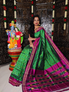 PRKSILWS4S24SICD30- light weight Ikat silk saree