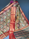 PGMRFTHS4S30NTCD16- Full tissue Ikat silk saree