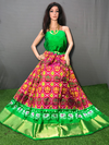 PGMRFSLG4O10SZDC05- Free Size Ikat Silk Lehenga