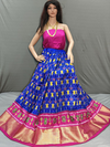 PGMRFSLG4O10SZDC28- Free Size Ikat Silk Lehenga