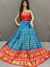 PGMRFSLG4O10SZDC37- Free Size Ikat Silk Lehenga