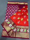 PMICIDSS4O06BSDC11- Ikat silk saree