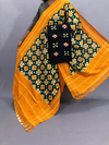 PSSIC2PS4O09ZFDC01- Double Ikat Cotton dupatta & Top