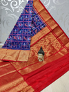 PSPHKBRS4O15FSDC12- Kanchi border Ikat silk saree