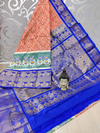 PSPHKBRS4O15FSDC20- Kanchi border Ikat silk saree