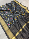 PGMRISDP4O24EDDC40- Ikat silk dupatta