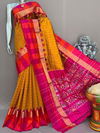 PSNTIDSS4O22BSDD01- Ikat silk saree