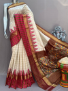 PSNTIDSS4O22BSDD07- Ikat silk saree