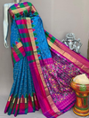 PSNTIDSS4O22BSDD08- Ikat silk saree