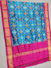 PSSIISDP4O24EDCC45- Ikat silk dupatta