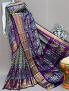 PSNTIDSS4O26CECD13- Ikat silk saree