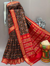 PSNTIDSS4O28NCCC26- Ikat silk saree