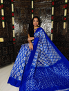 PRKSILWS4V01SZDC16- light weight Ikat silk saree