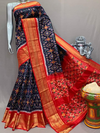 PSNTIDSS4O31CEDC10- Ikat silk saree