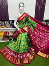 PSRGIDSS4O30BSCD06- Ikat silk saree