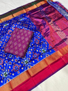 PSRRSDST4O31FSCD29- Ikat Silk dupatta with Ikat sico top