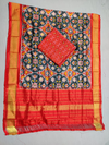 PSSISDST4V01FSCC41- Ikat Silk dupatta with Ikat sico top