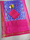 PSSISDST4V01FSCC66- Ikat Silk dupatta with Ikat sico top