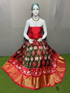 PSRGFSLG4V04SZCD03- Free Size Ikat Silk Lehenga