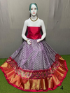 PSRGFSLG4V04SZCD05- Free Size Ikat Silk Lehenga