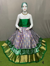 PSRGFSLG4V04SZCD17- Free Size Ikat Silk Lehenga