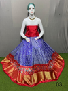 PSRGFSLG4V04SZCD21- Free Size Ikat Silk Lehenga