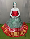 PSRGFSLG4V04SZCD25- Free Size Ikat Silk Lehenga