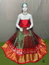 PSRGFSLG4V04SZCD30- Free Size Ikat Silk Lehenga