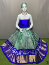 PSRGFSLG4V04SZCD41- Free Size Ikat Silk Lehenga