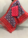 PSSIC2PS4V05ZFDD33- Double Ikat Cotton dupatta & Top