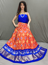 PSSIFSLG4V05SZCD20- Free Size Ikat Silk Lehenga