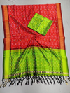 PSSISDST4V04ESCD02- Ikat sico dupatta with  sico top