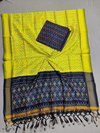 PSSISDST4V04ESCD07- Ikat sico dupatta with  sico top