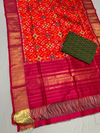 PPISSDST4V12FXCD13- Ikat Silk dupatta with Ikat sico top