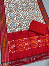 PPISSDST4V12FXCD18- Ikat Silk dupatta with Ikat sico top