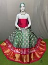 PSRGFSLG4V11SZCC59- Free Size Ikat Silk Lehenga