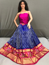 PSSIFSLG4V12SZCD44- Free Size Ikat Silk Lehenga