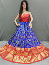 PGMRFSLG4V13SZDC18- Free Size Ikat Silk Lehenga